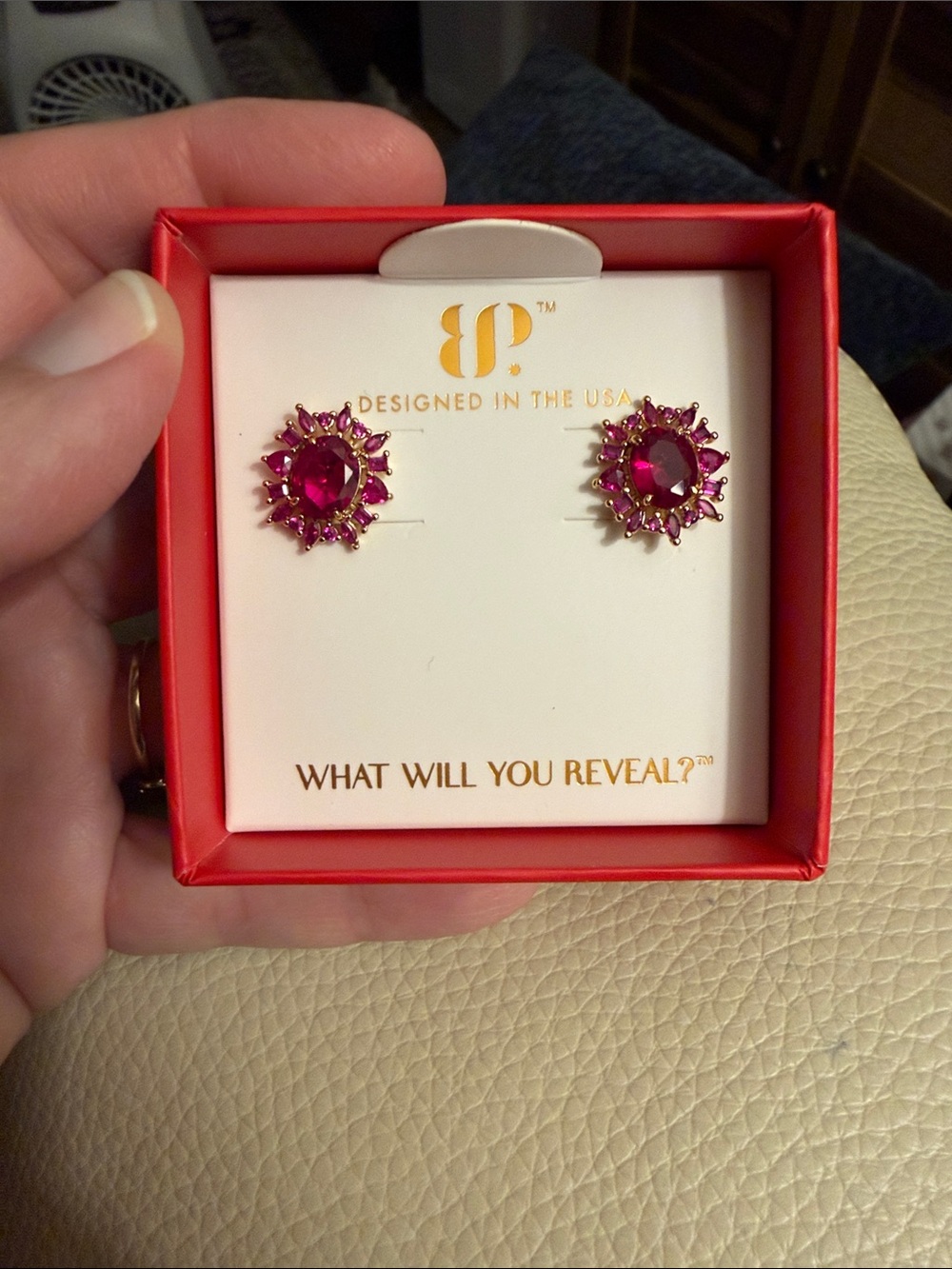 Bomb party 2026 July Earrings - The Beatrix Stud - gold plating